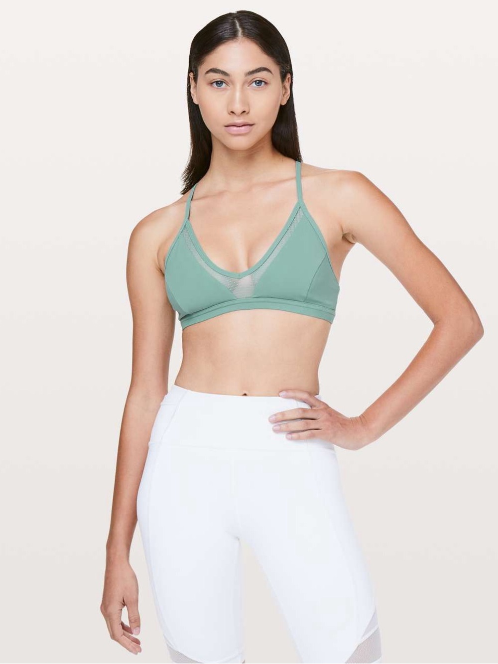Lululemon | State of Flow Bra in Frosted Pine | sz 6